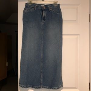 Calvin Klein denim maxi skirt